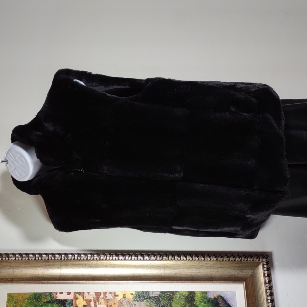 Giacca Reversible Faux Fur/PVC Vest